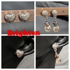 Two Pairs Brighton Silver Earrings